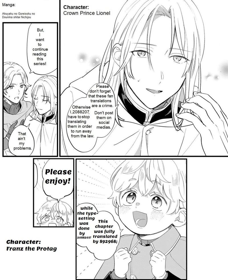 Akuyaku No Goreisoku No Dounika Shitai Nichijou 31 1