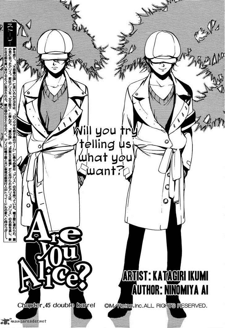 Are You Alice 45 1