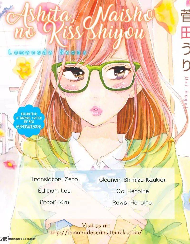 Ashita Naisho No Kiss Shiyou 1 1