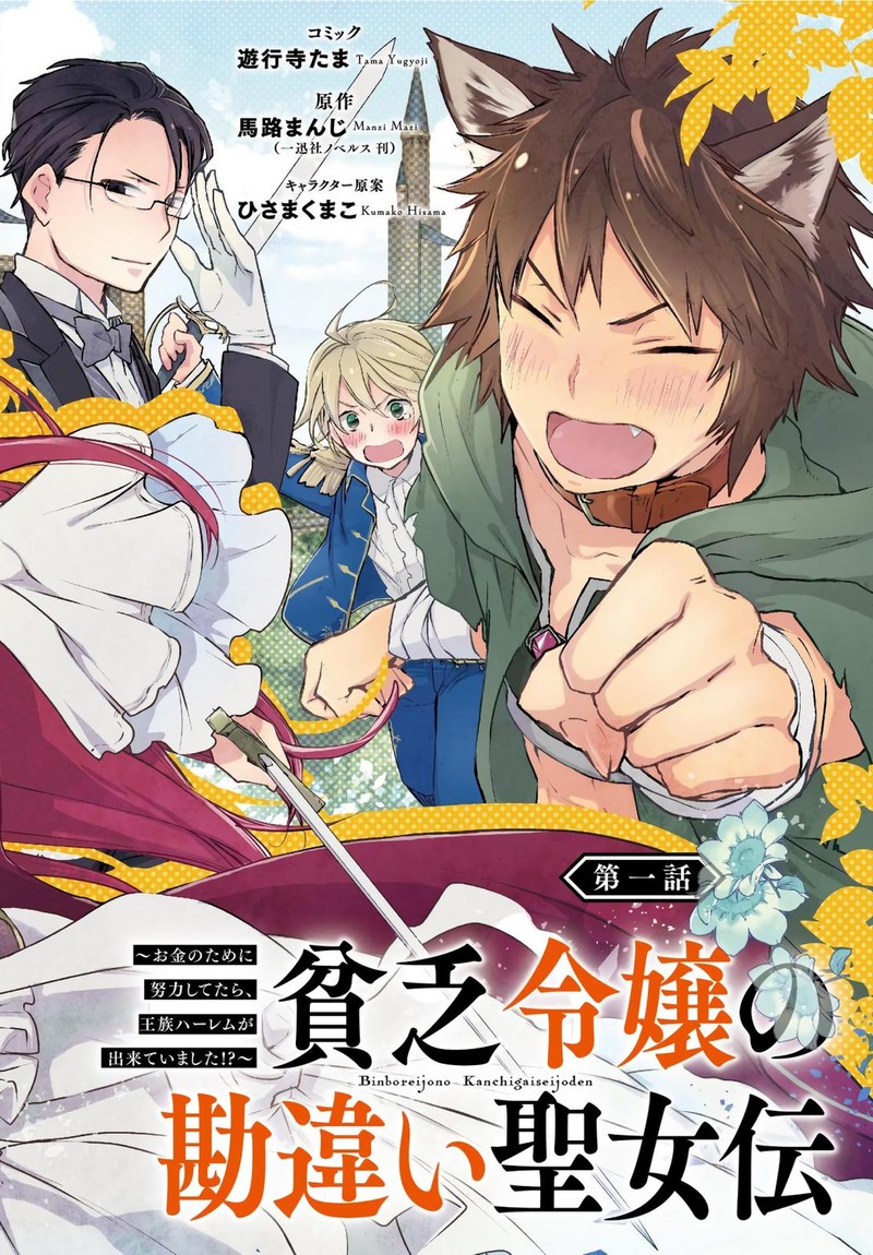 Binbou Reijou No Kanchigai Seijo Den Okane No Tame Ni Doryoku Shitetara Oozoku Harem Ga Dekite Imashita 1 2