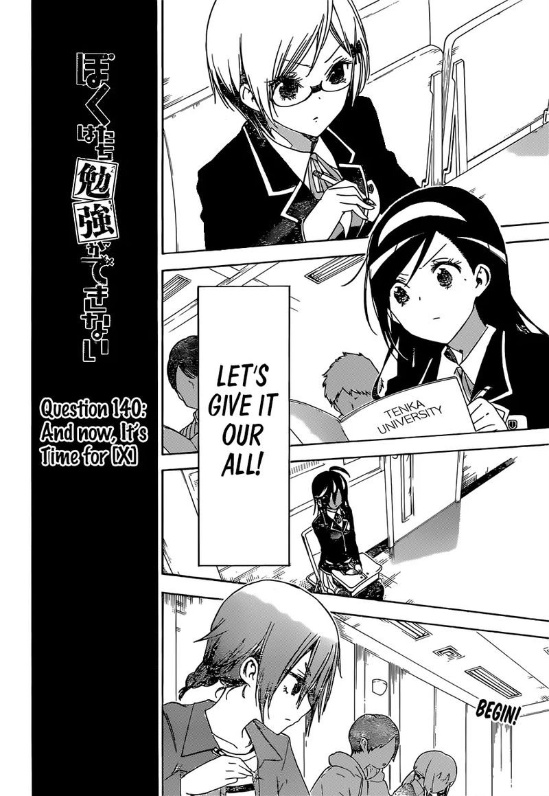 Bokutachi Wa Benkyou Ga Dekinai 140 2