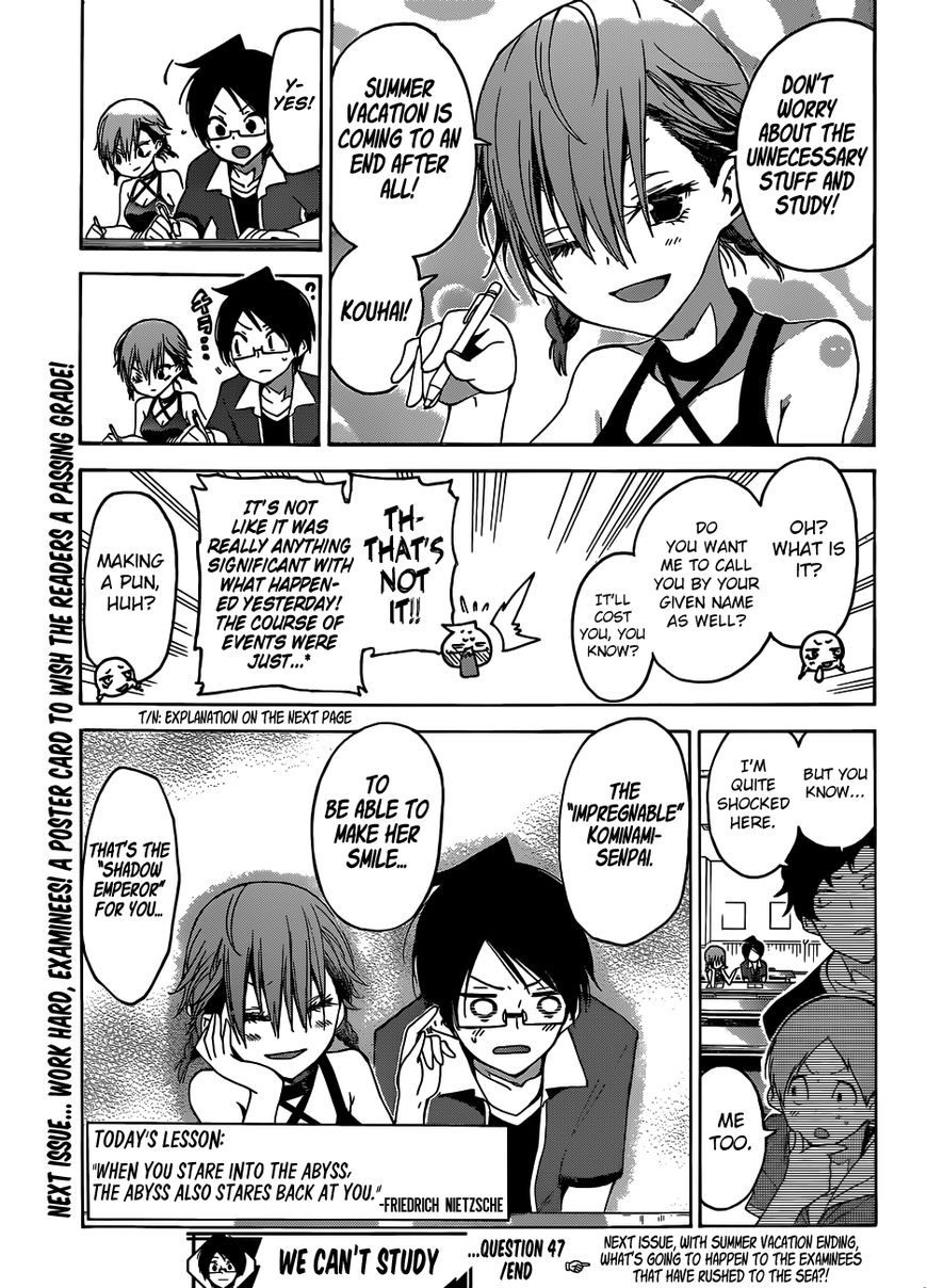 Bokutachi Wa Benkyou Ga Dekinai 47 20