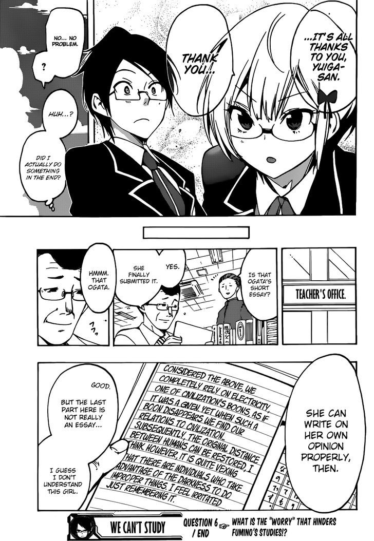 Bokutachi Wa Benkyou Ga Dekinai 6 20