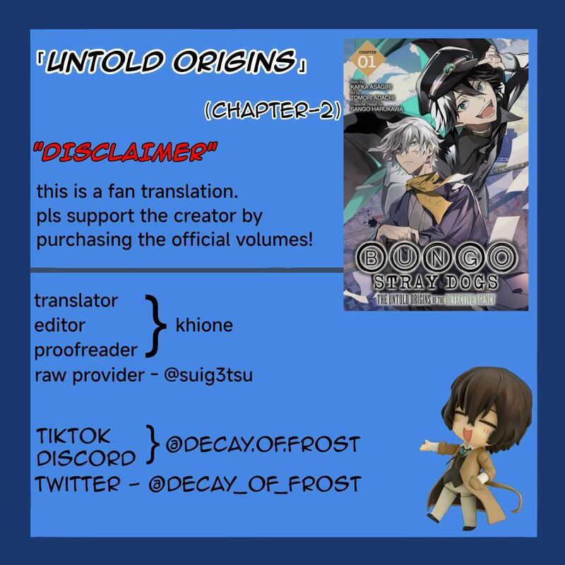 Bungou Stray Dogs The Secret Story Behind The Detective Agencys Establishment 2 1