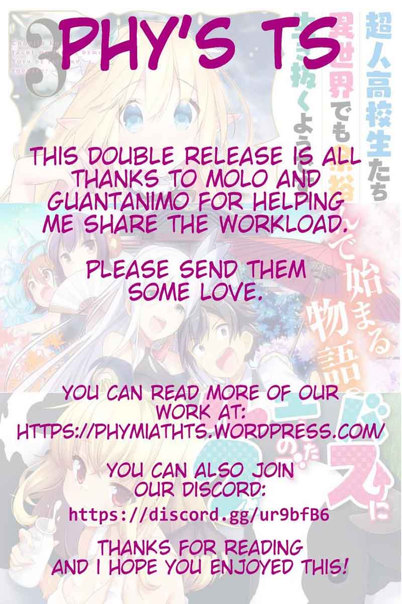 Choujin Koukousei Tachi Wa Isekai Demo Yoyuu De Ikinuku You Desu 19 21