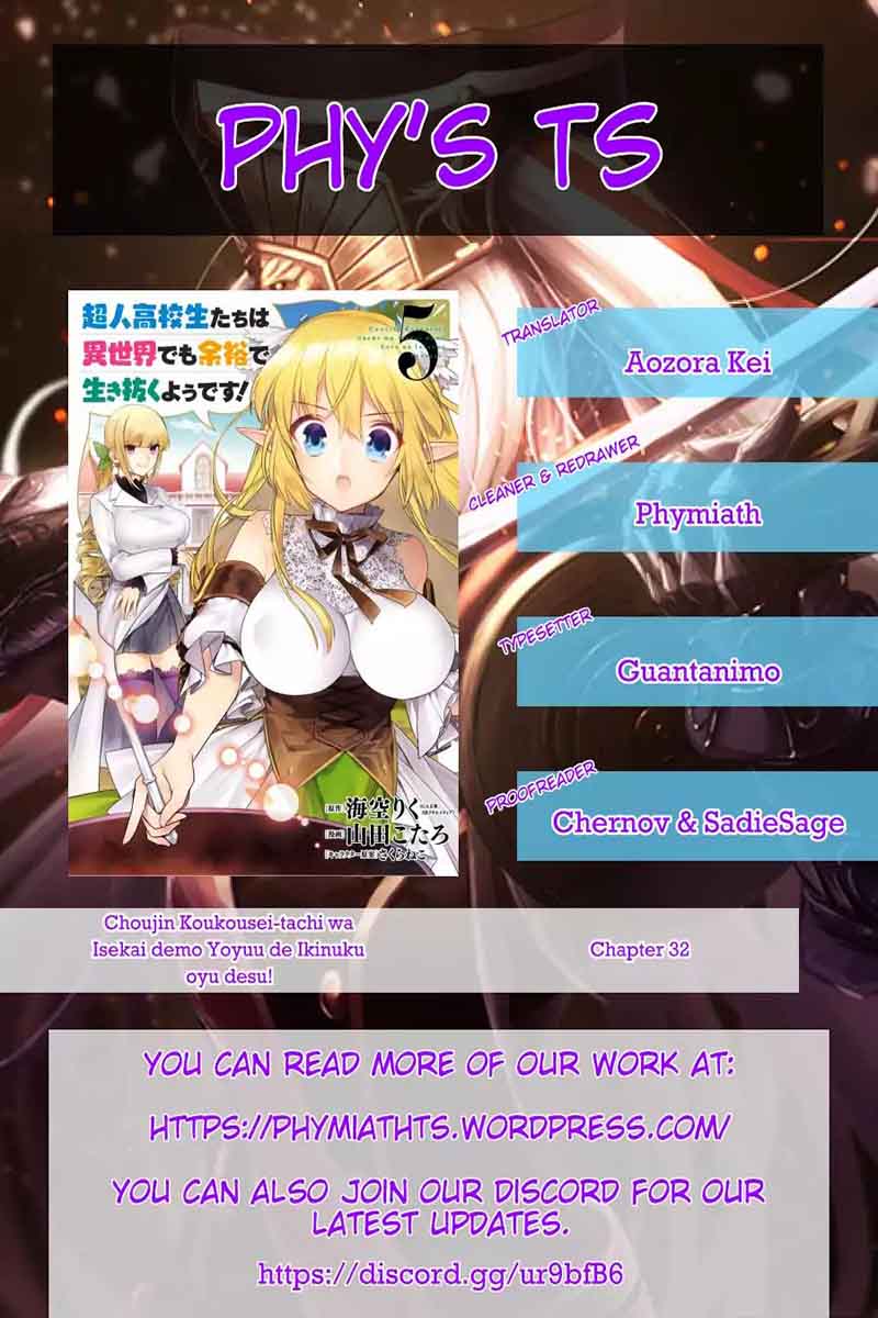 Choujin Koukousei Tachi Wa Isekai Demo Yoyuu De Ikinuku You Desu 32 24