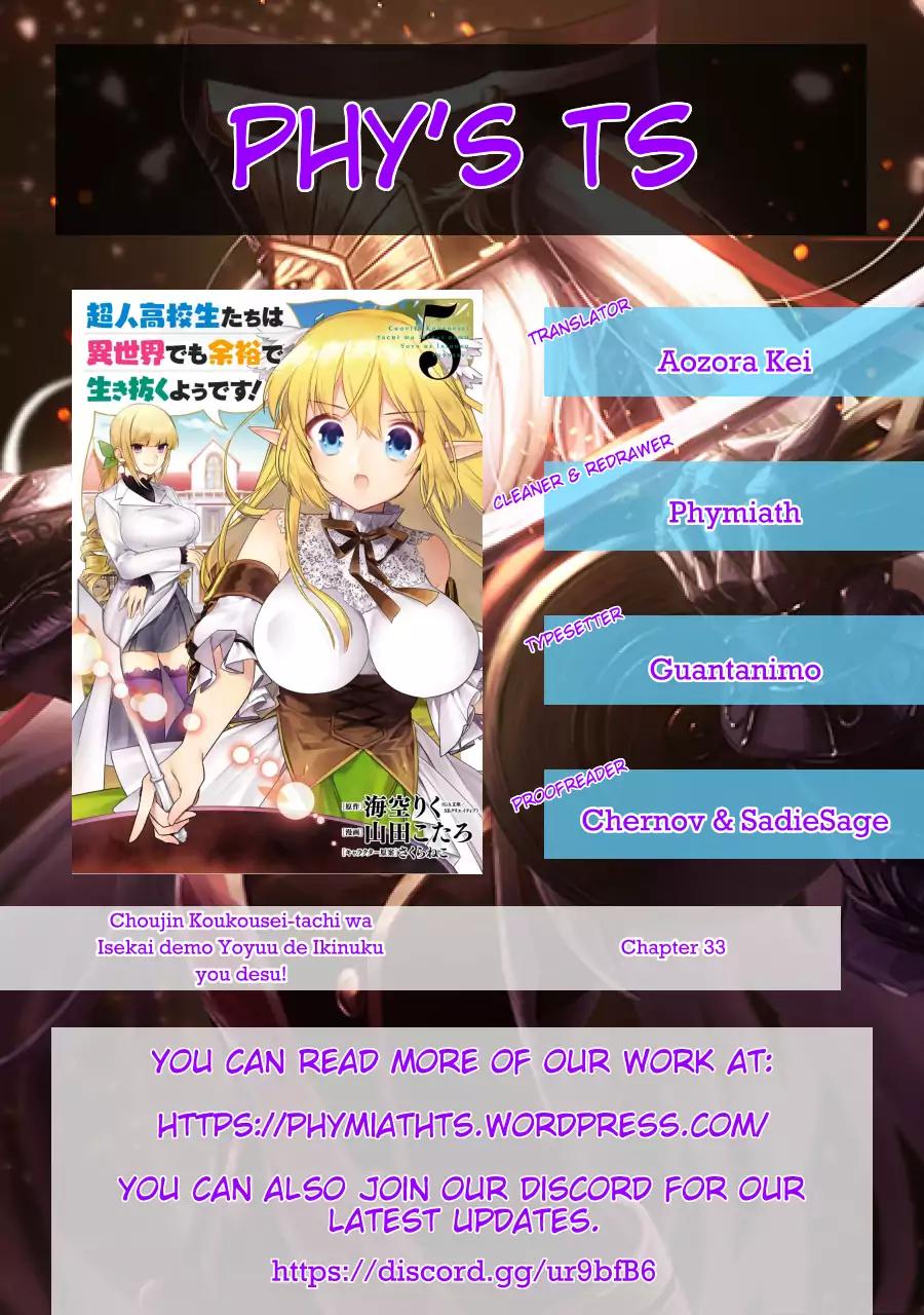 Choujin Koukousei Tachi Wa Isekai Demo Yoyuu De Ikinuku You Desu 33 17