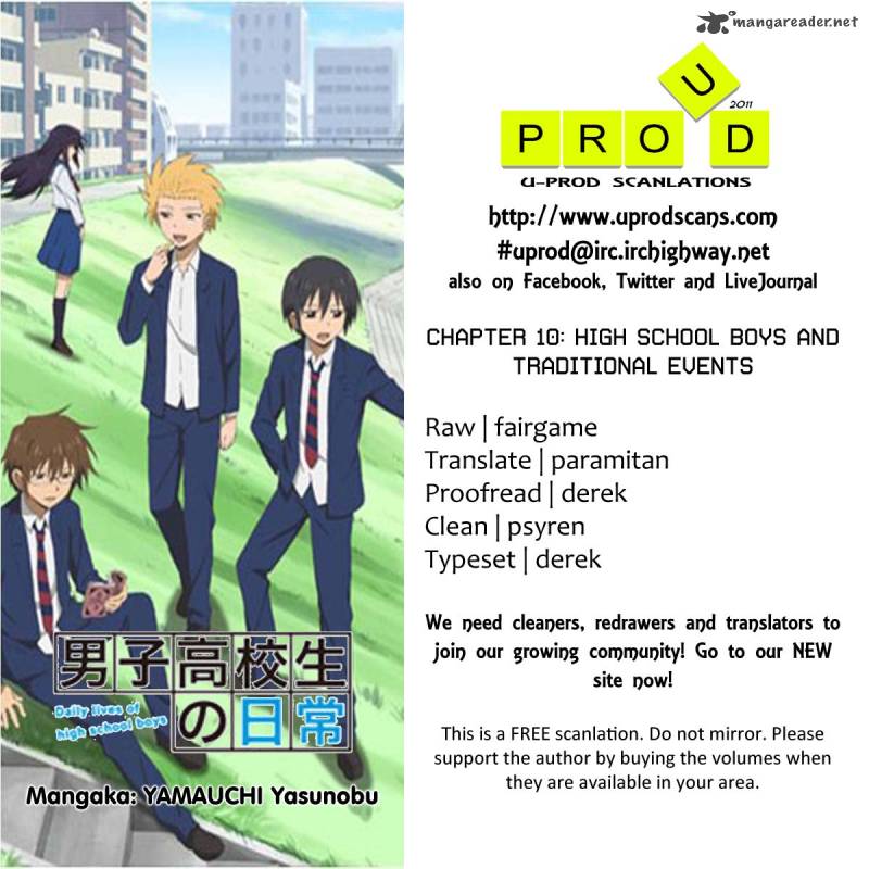 Danshi Koukousei No Nichijou 10 1