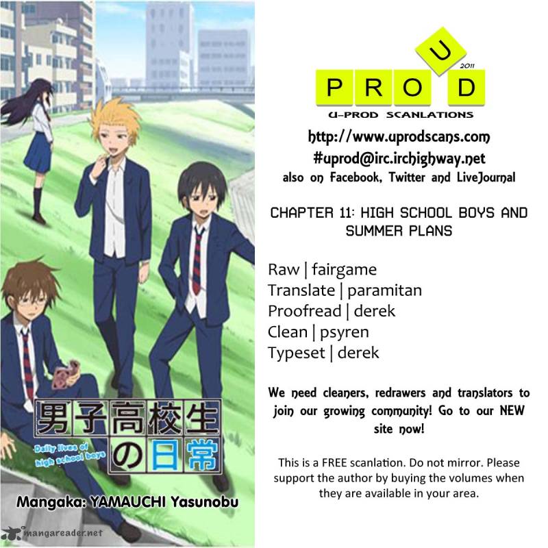 Danshi Koukousei No Nichijou 11 1