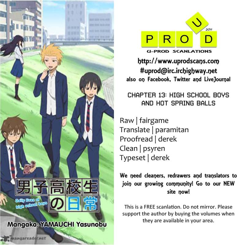 Danshi Koukousei No Nichijou 13 1