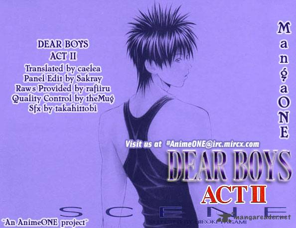 Dear Boys Act II 1 1