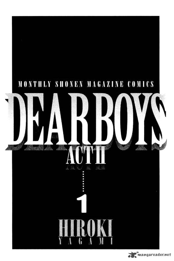 Dear Boys Act II 1 4