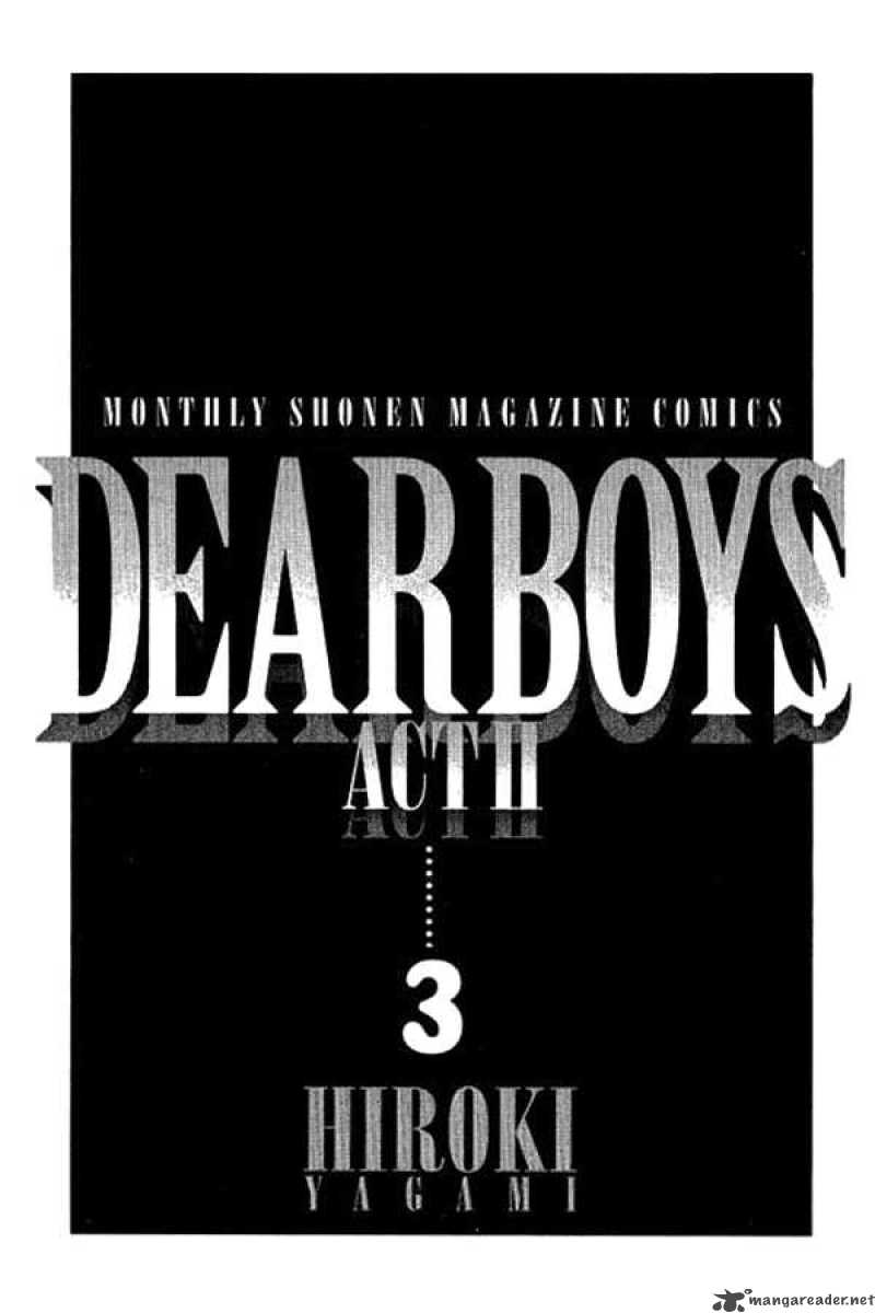 Dear Boys Act II 10 1