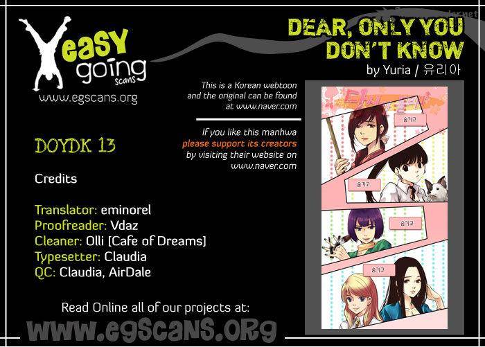 Dear Only You Dont Know 13 1