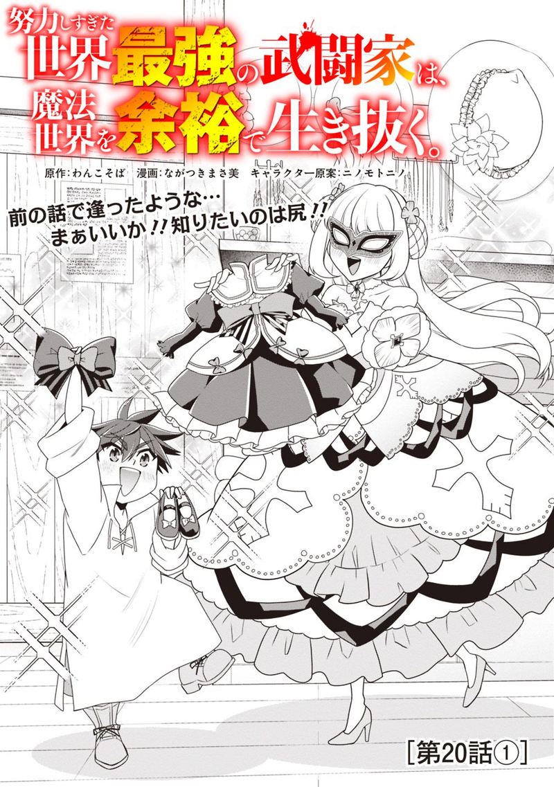 Doryoku Shisugita Sekai Saikyou No Butouka Ha Mahou Sekai Wo Yoyuu De Ikinuku 20 1
