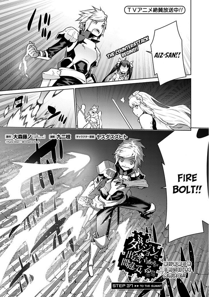 Dungeon Ni Deai Wo Motomeru No Wa Machigatte Iru Darou Ka 37 3