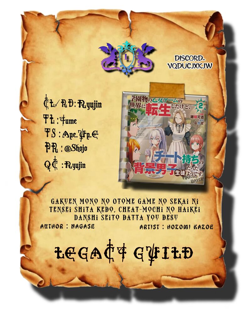 Gakuen Mono No Otome Game No Sekai Ni Tensei Shita Kedo Cheat Mochi No Haikei Danshi Seito Datta You Desu 15c 1