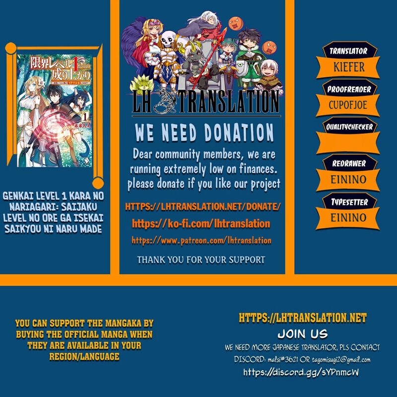Genkai Level 1 Kara No Nariagari Saijaku Level No Ore Ga Isekai Saikyou Ni Naru Made 31b 1