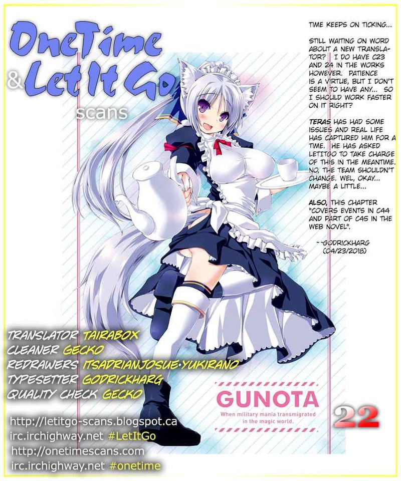 Gunota Ga Mahou Sekai Ni Tensei Shitara Gendai Heiki De Guntai Harem O Tsukucchaimashita 22 1