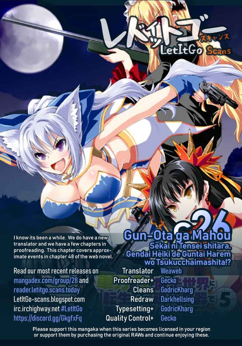 Gunota Ga Mahou Sekai Ni Tensei Shitara Gendai Heiki De Guntai Harem O Tsukucchaimashita 26 1