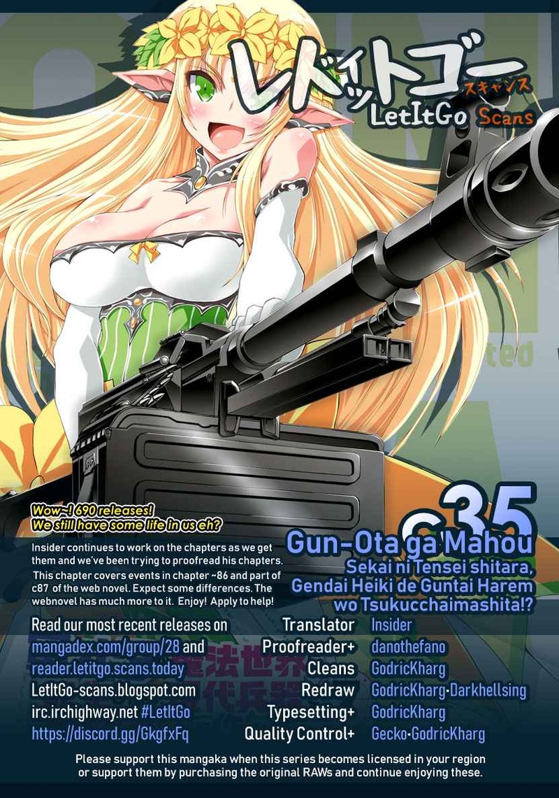 Gunota Ga Mahou Sekai Ni Tensei Shitara Gendai Heiki De Guntai Harem O Tsukucchaimashita 35 1