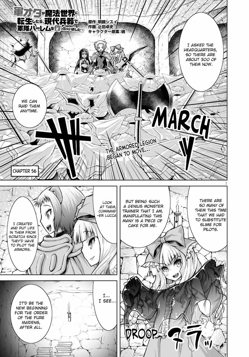 Gunota Ga Mahou Sekai Ni Tensei Shitara Gendai Heiki De Guntai Harem O Tsukucchaimashita 56 1