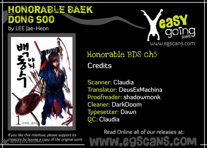 Honorable Baek Dong Soo 5 1