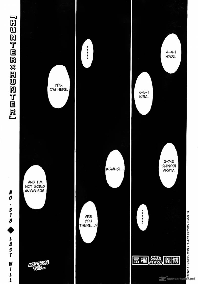 Hunter X Hunter 318 1