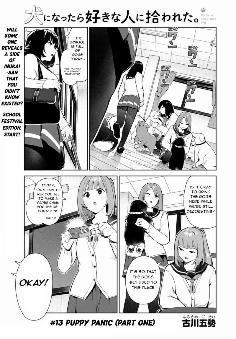 Inu Ni Nattara Suki Na Hito Ni Hirowareta 13 1