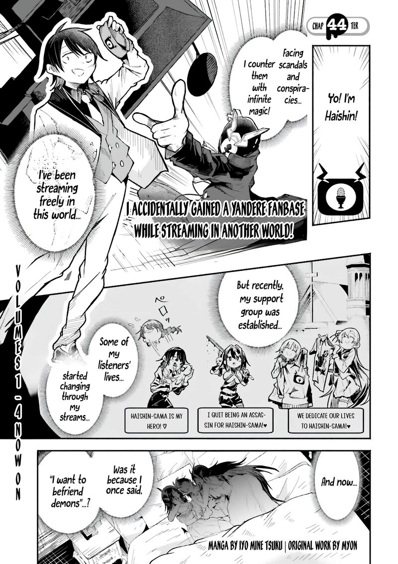 Isekai De Haishin Katsudou Wo Shitara Tairyou No Yandere Shinja Wo Umidashite Shimatta Ken 44a 1