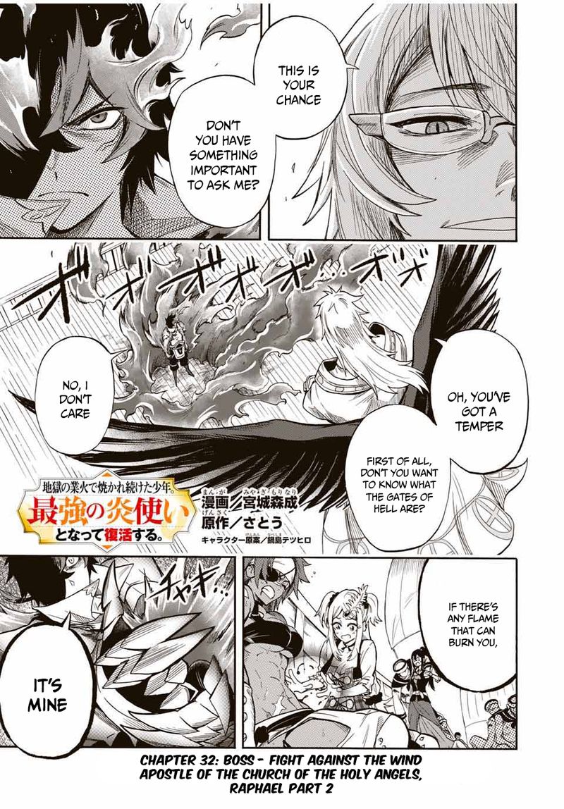 Jigoku No Gouka De Yaka Re Tsuzuketa Shounen Saikyou No Honou Tsukai To Natte Fukkatsu Suru 32 1