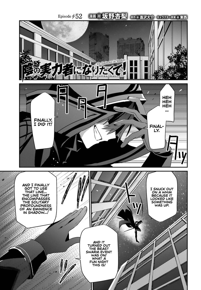 Kage No Jitsuryokusha Ni Naritakute 52 2