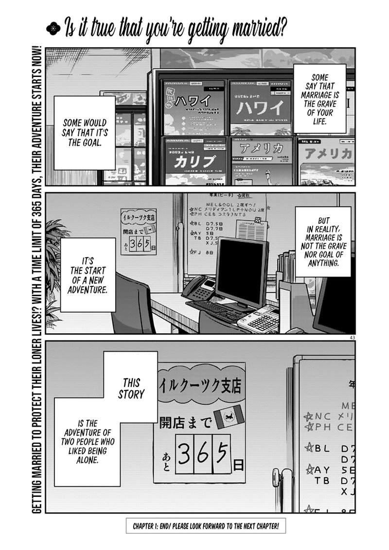Kekkon Surutte Hontou Desu Ka 365 Days To The Wedding 1 41
