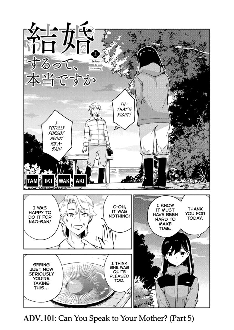 Kekkon Surutte Hontou Desu Ka 365 Days To The Wedding 101 1