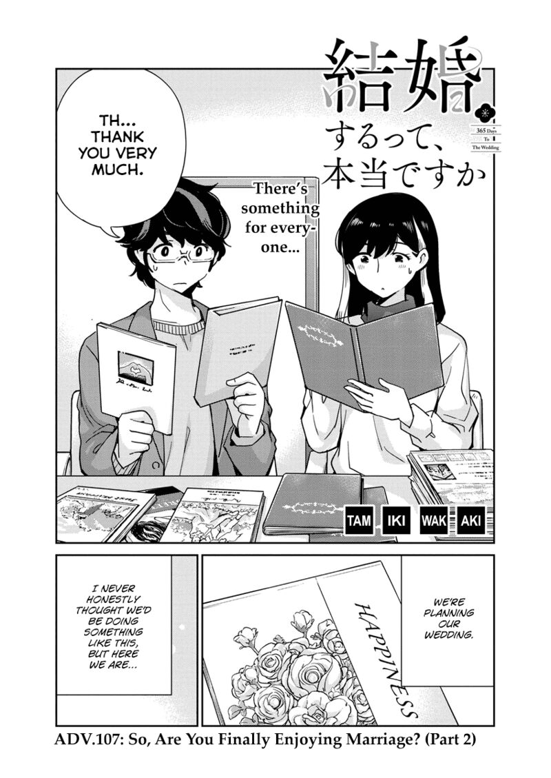 Kekkon Surutte Hontou Desu Ka 365 Days To The Wedding 107 2