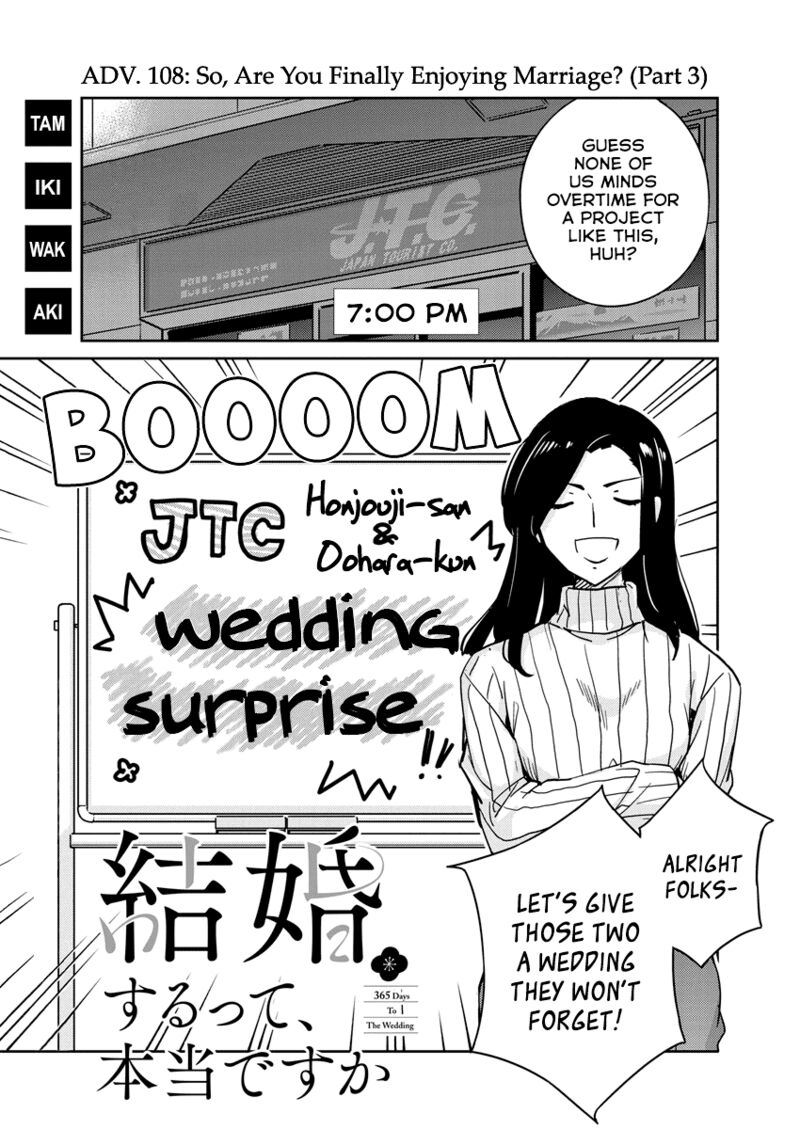 Kekkon Surutte Hontou Desu Ka 365 Days To The Wedding 108 1