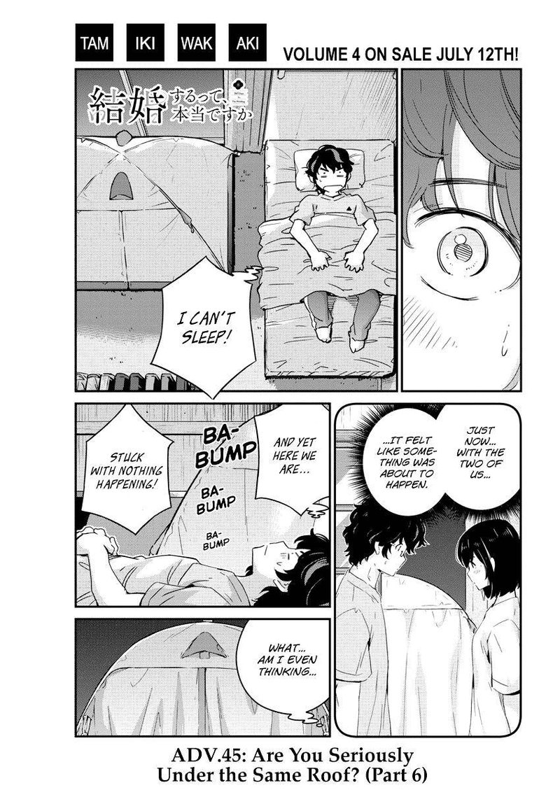 Kekkon Surutte Hontou Desu Ka 365 Days To The Wedding 45 1
