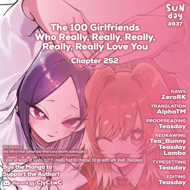 Kimi No Koto Ga Daidaidaidaidai Suki Na 100 Nin No Kanojo 252 1