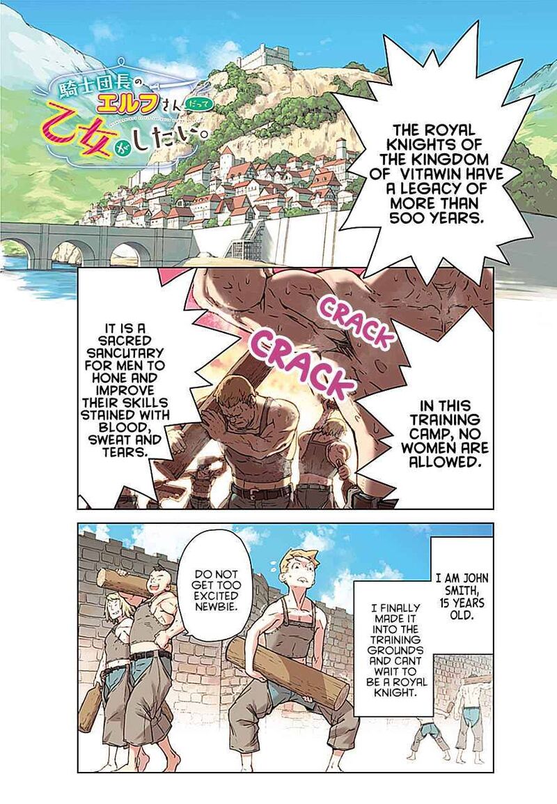 Kishi Danchou No Elf San Datte Otome Ga Shitai 1 1