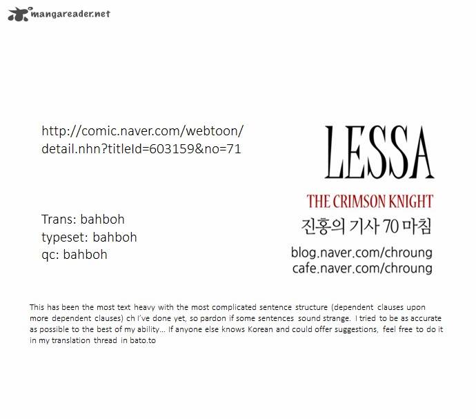 Lessa The Crimson Knight 70 25