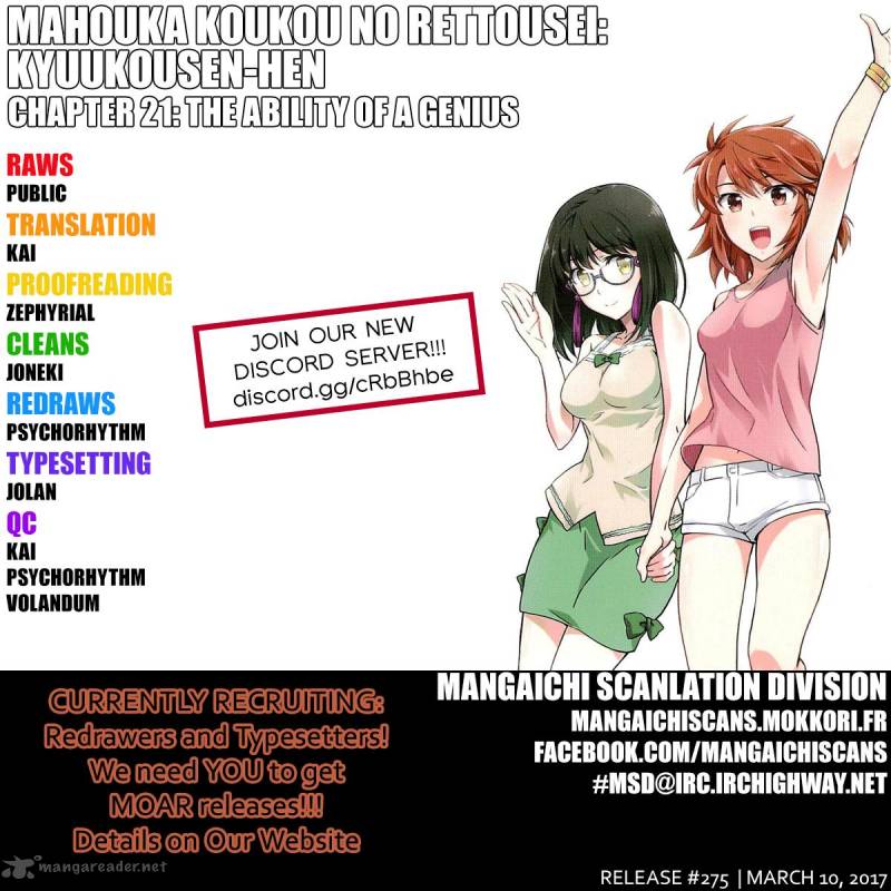 Mahouka Koukou No Rettousei Kyuukousen Hen 21 1
