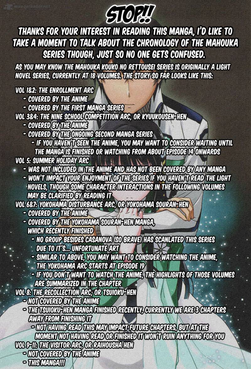 Mahouka Koukou No Rettousei Raihousha Hen 1 2