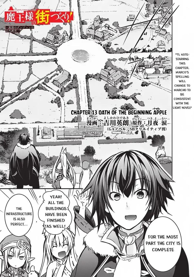 Maou Sama No Machizukuri Saikyou No Danjon Wa Kindai Toshi 13 1