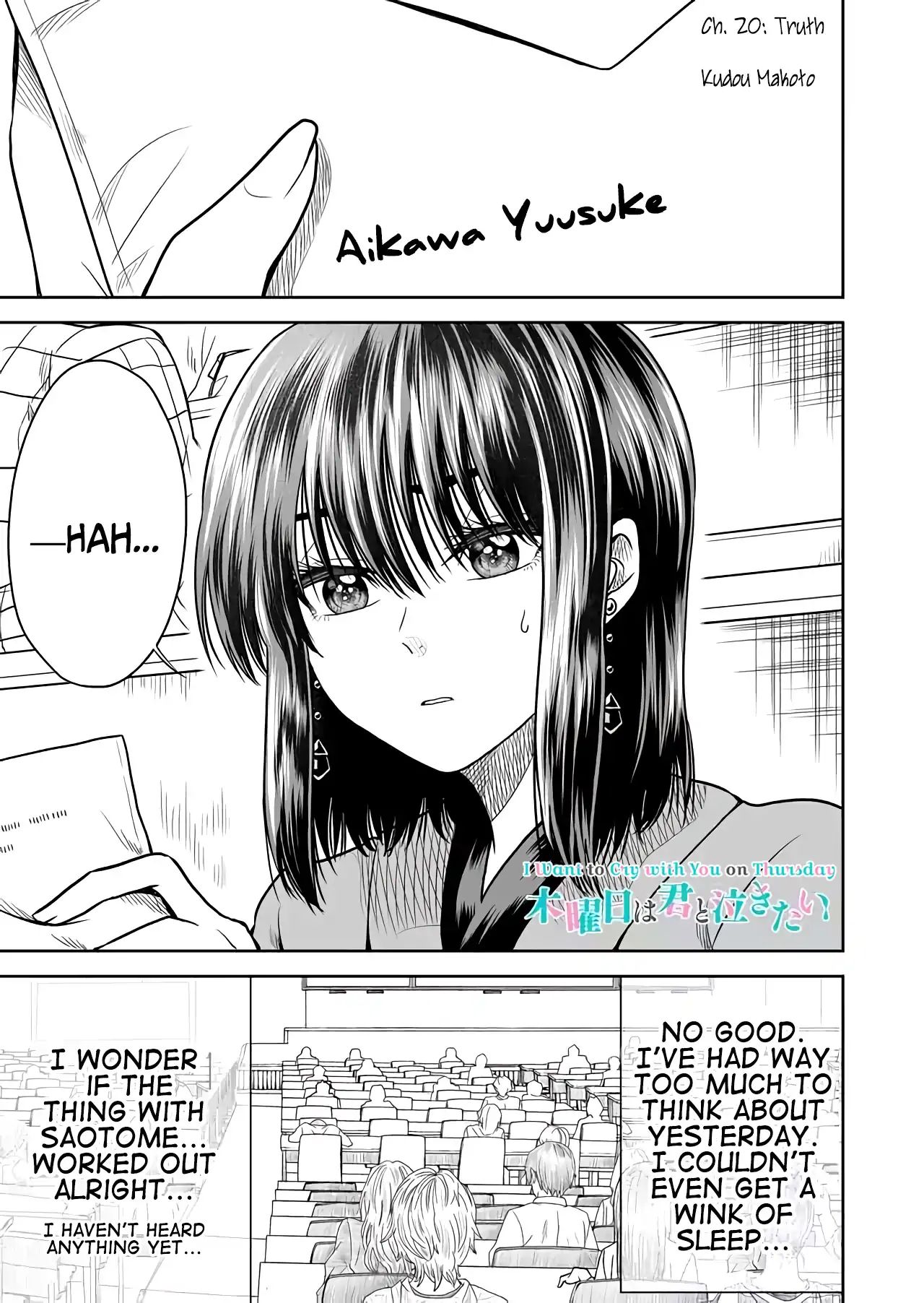 Mokuyoubi Wa Kimi To Nakitai 21 1