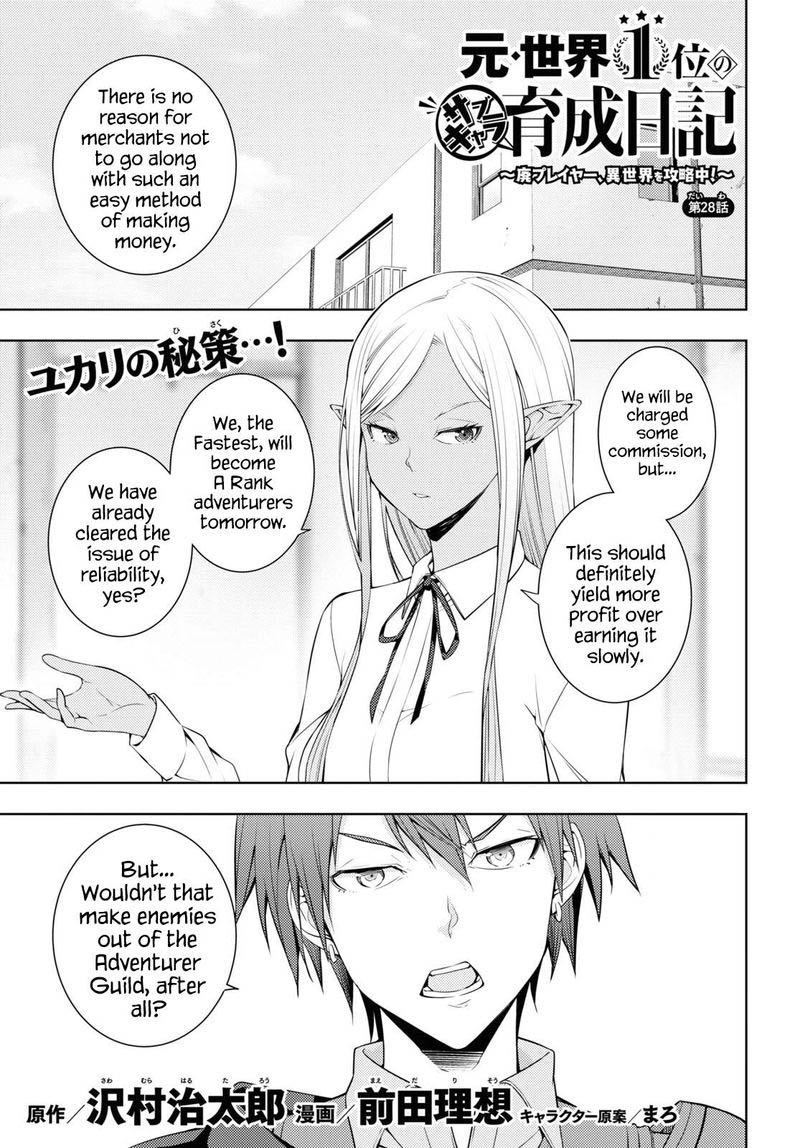 Moto Sekai IchII Subchara Ikusei Nikki Hai Player Isekai Wo Kouryakuchuu 28 1