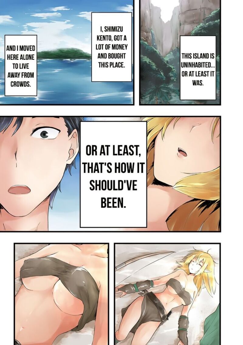 Mujintou De Elf To Kyoudou Seikatsu 1 1