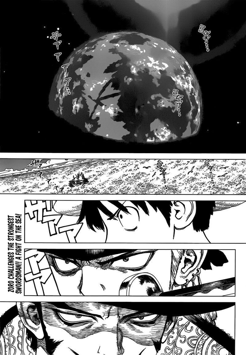 One Piece Roronoa Zoro Falls Into The Sea 1 2
