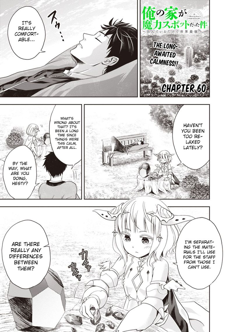 Ore No Ie Ga Maryoku Spot Datta Ken Sundeiru Dake De Sekai Saikyou 60 1