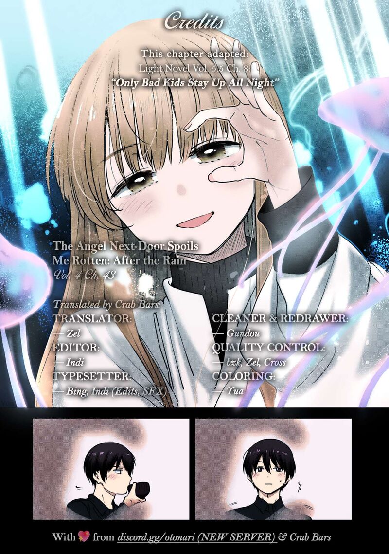 Otonari No Tenshi Sama Ni Itsunomanika Dame Ningen Ni Sareteita Ken After The Rain 43 10