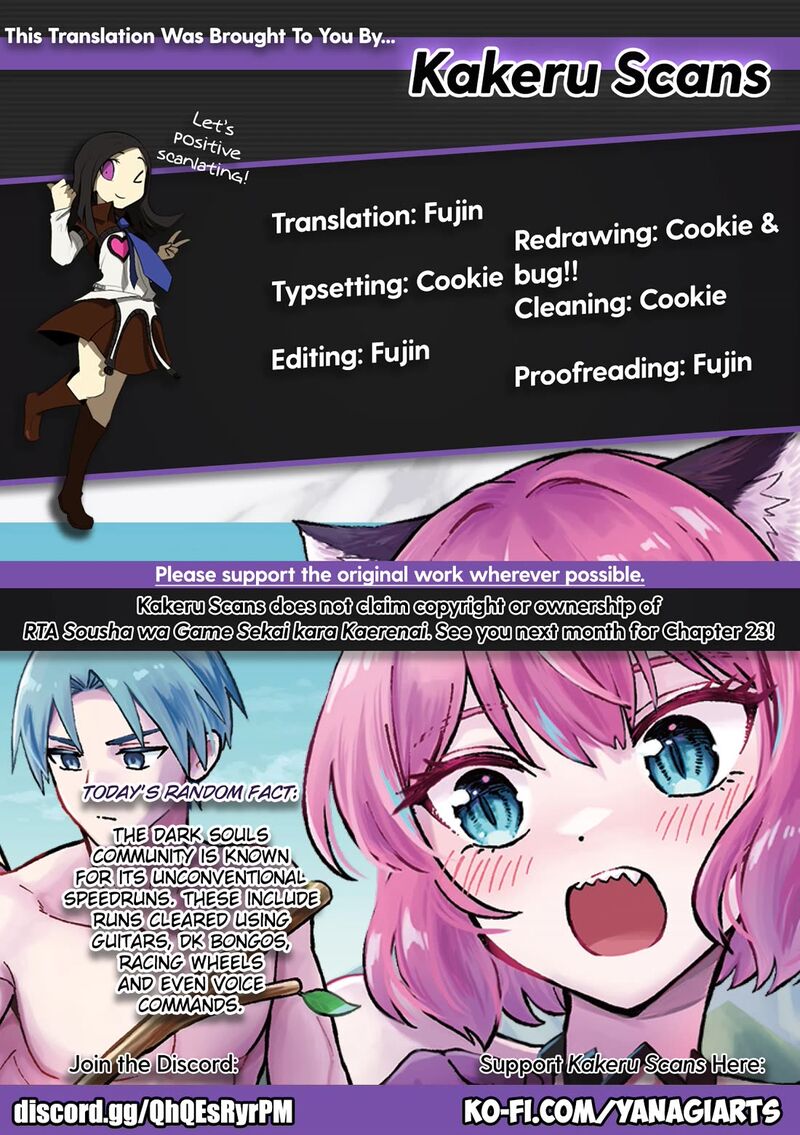Rta Sousha Wa Game Sekai Kara Kaerarenai 22 32